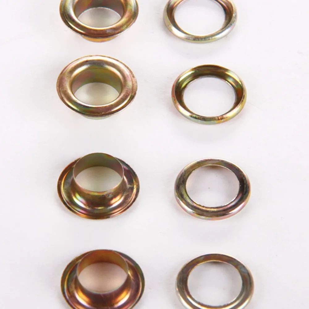 6# Colorful Yellow Iron Grommet Eyelet for Manual Eyelet Puncher Hand Press Puncher Grommet for Flex Banner 500set/pack
6# Colorful Yellow Iron Grommet Eyelet for Manual Eyelet Puncher Hand Press Puncher Grommet for Flex Banner 500set/pack