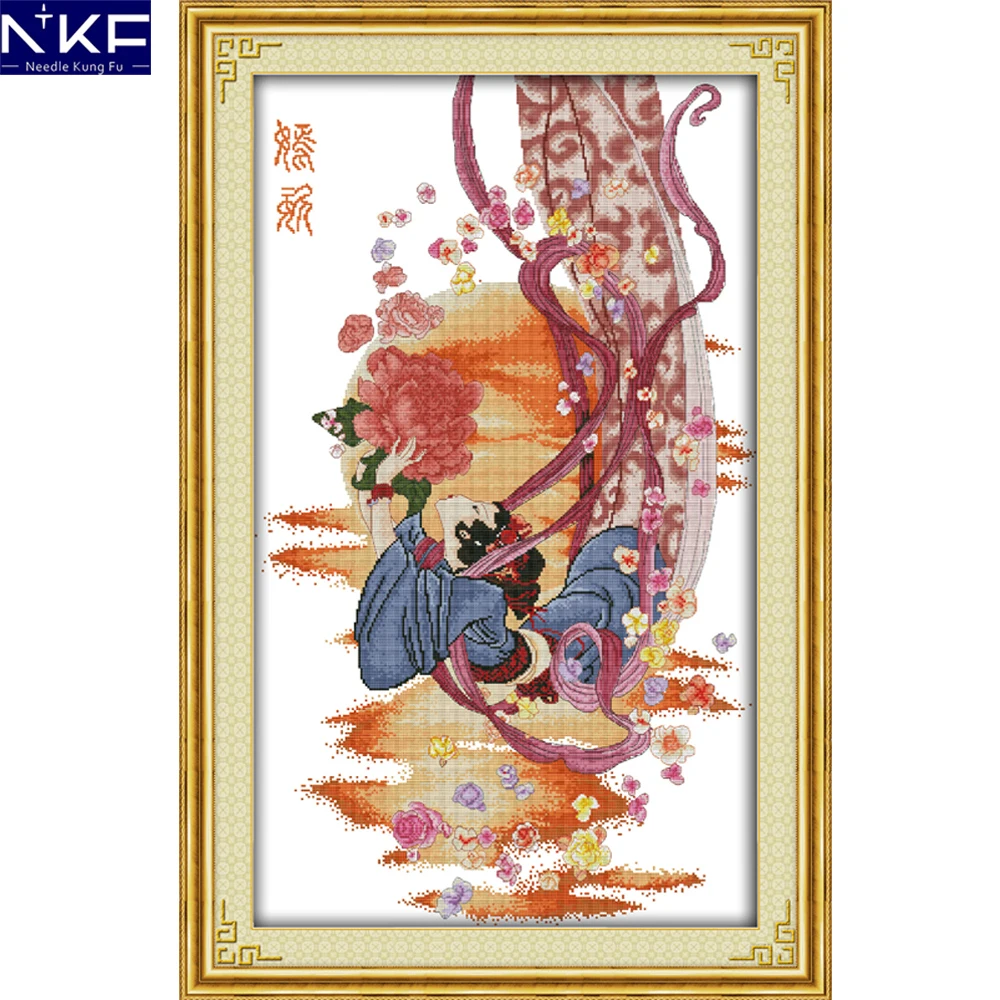 NKF The Heavenly Maids Scatter Blossoms Patterns Needlework Cross Stitch Kits Embroidery Cross Craft Cross Stitch for Home Decor
NKF The Heavenly Maids Scatter Blossoms Patterns Needlework Cross Stitch Kits Embroidery Cross Craft Cross Stitch for Home Decor