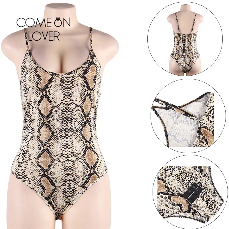 Comeonlover Boddy Feminino Plus Size Leopard Bodysuit Snake Animal Print Cami Spaghetti Strap Casual Mid Waist Bodysuits RI80836
Comeonlover Boddy Feminino Plus Size Leopard Bodysuit Snake Animal Print Cami Spaghetti Strap Casual Mid Waist Bodysuits RI80836