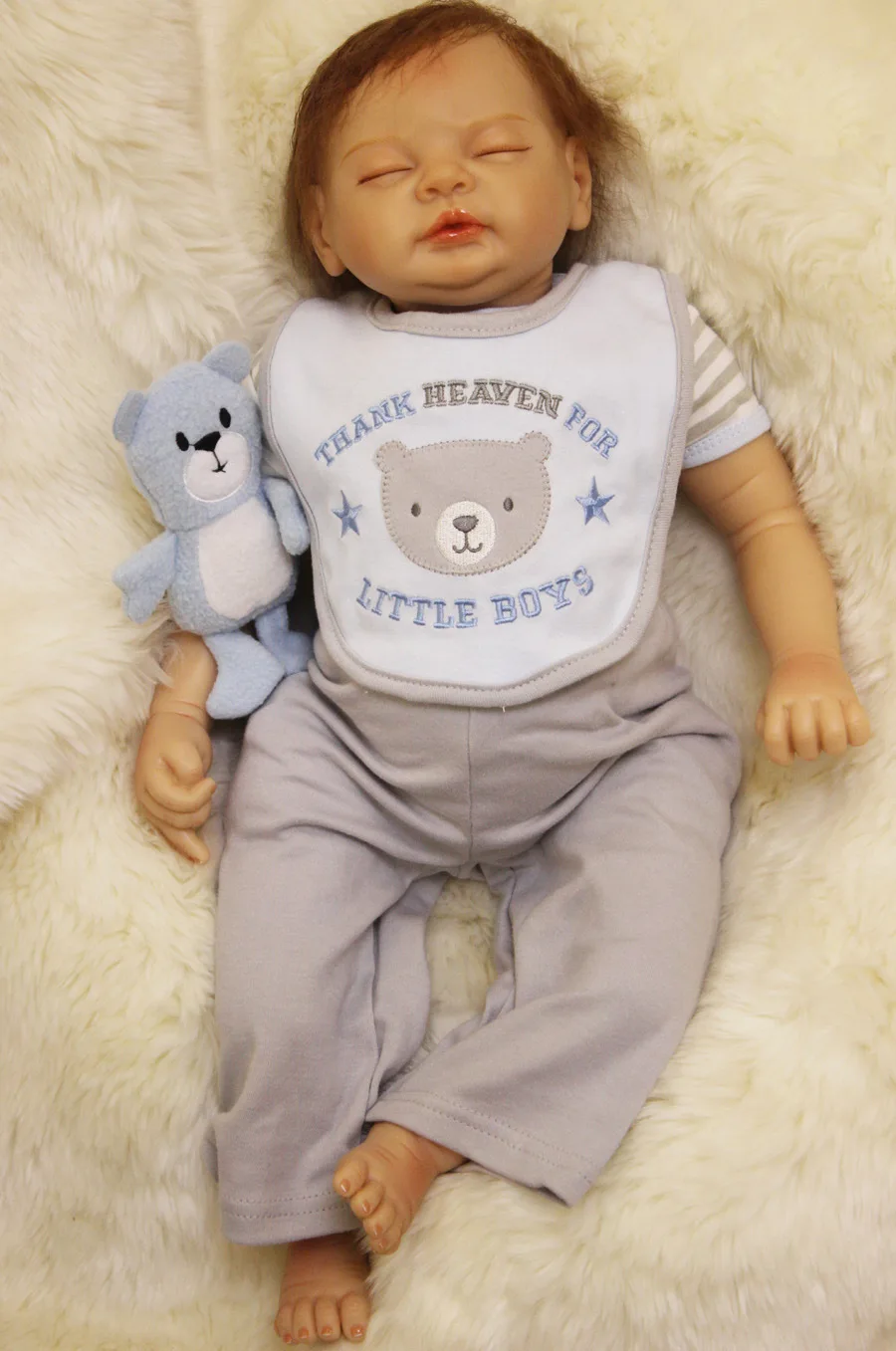 silicone reborn baby boy closed eyes 55cm awesome toys for girls 22inch bebe vinyl dolls for sale dolls toys for child hot sale
silicone reborn baby boy closed eyes 55cm awesome toys for girls 22inch bebe vinyl dolls for sale dolls toys for child hot sale