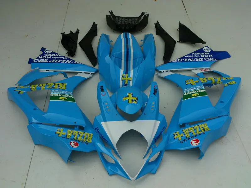Набор обтекателей мотоцикла для GSXR1000 K7 07 08 GSXR 1000 2007 2008 ABS пластик крутой синий