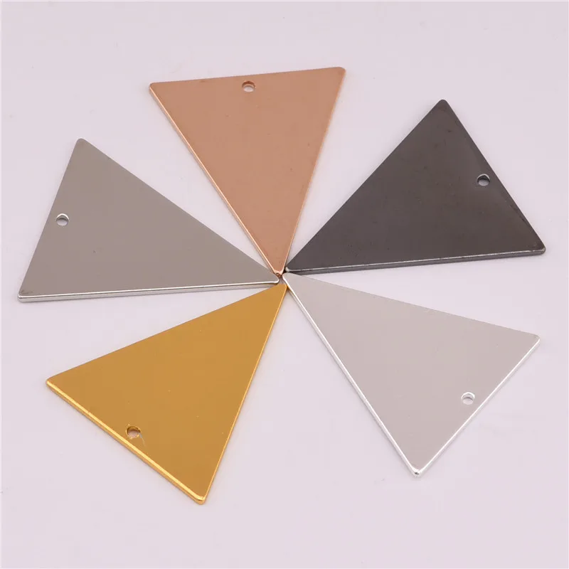 Hot Selling 50 Pieces/Lot 25*33mm Gold/Silver Color Copper Blank Triangle Charms For Jewelry Making
Hot Selling 50 Pieces/Lot 25*33mm Gold/Silver Color Copper Blank Triangle Charms For Jewelry Making