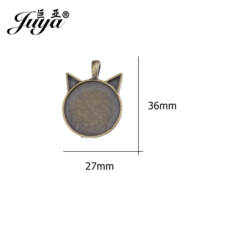 JUYA Necklace Pendant Jewelry Findings for DIY 25mm 4pcs/lot Cat Ears Shape Setting Cabochon Cameo Base Tray Bezel Blank AD0192
JUYA Necklace Pendant Jewelry Findings for DIY 25mm 4pcs/lot Cat Ears Shape Setting Cabochon Cameo Base Tray Bezel Blank AD0192