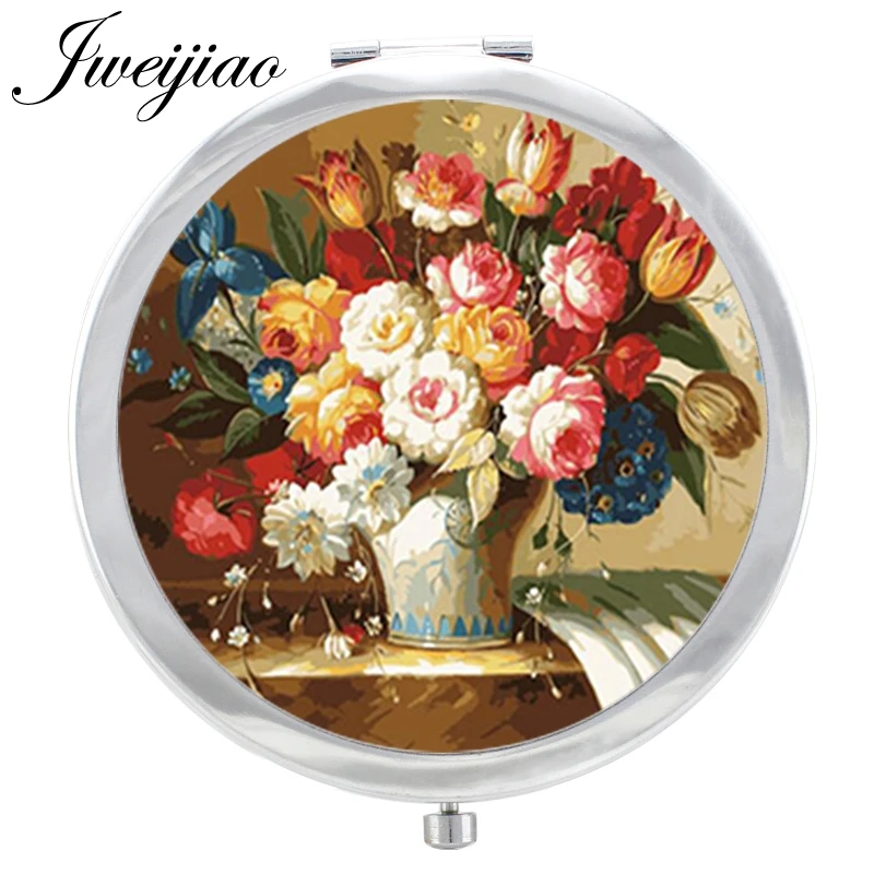 JWEIJIAO Flowers Pocket Mirror Potted flowers Floding Round compact Hand Makeup Mirror Beauty Health Magnifying espejo
JWEIJIAO Flowers Pocket Mirror Potted flowers Floding Round compact Hand Makeup Mirror Beauty Health Magnifying espejo