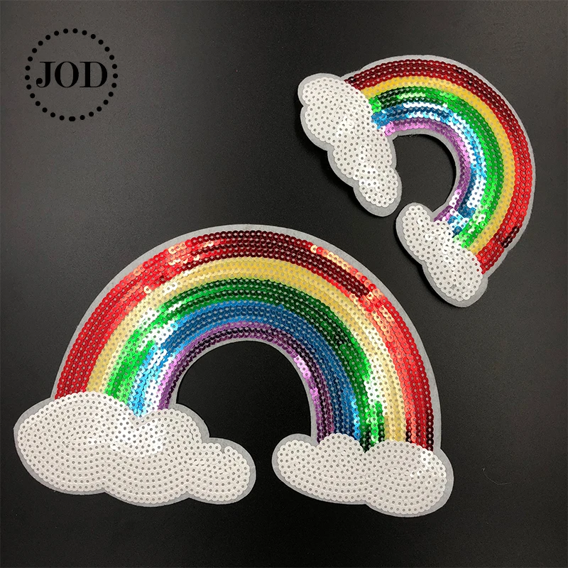 JOD* Large Sequined Rainbow Iron on Patches for Clothing Decorative Jacket Embroidery Clothes Patch Applique Stickers DIY Badges
JOD* Large Sequined Rainbow Iron on Patches for Clothing Decorative Jacket Embroidery Clothes Patch Applique Stickers DIY Badges