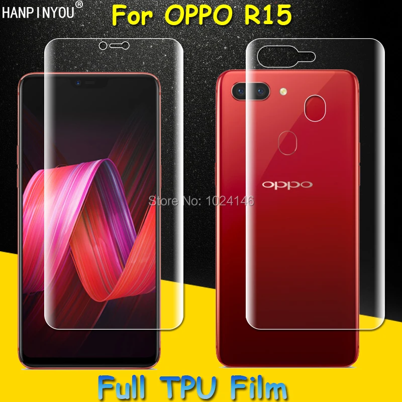 Защитная пленка из мягкого ТПУ с полным покрытием спереди и сзади для OPPO R15, 6,28 дюйма, изогнутые детали (не стекло)
Защитная пленка из мягкого ТПУ с полным покрытием спереди и сзади для OPPO R15, 6,28 дюйма, изогнутые детали (не стекло)