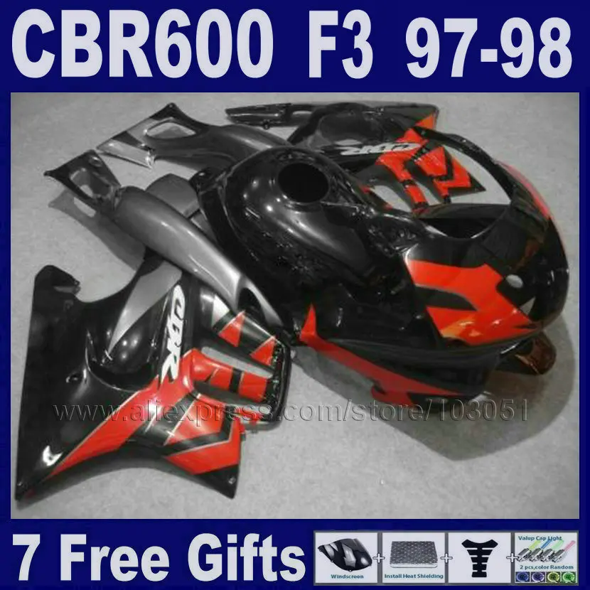 Red fairing kits for Honda 1998 CBR600 F3 1997 CBR600 F3 97 98 ABS black custom fairing Tank cover
Red fairing kits for Honda 1998 CBR600 F3 1997 CBR600 F3 97 98 ABS black custom fairing Tank cover