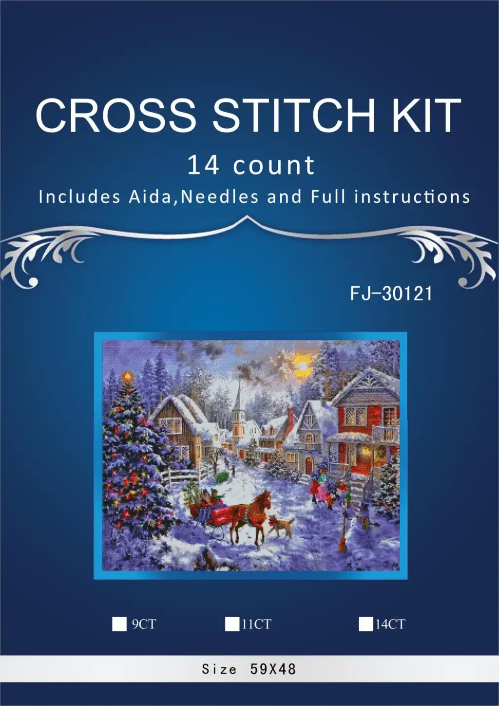 -59-46 Scenery on Snow Cross Stitch Cartoon Cross Stitch 14CT Cross-Stitch Kit Handmade Embroidery Needlework
-59-46 Scenery on Snow Cross Stitch Cartoon Cross Stitch 14CT Cross-Stitch Kit Handmade Embroidery Needlework