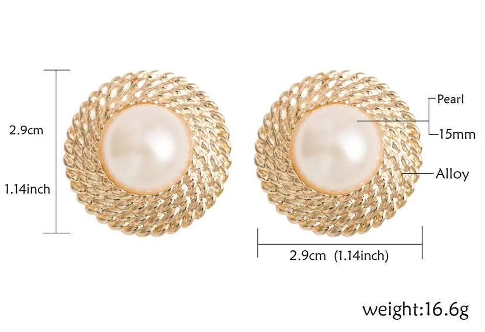 6pcs Milan fashion new circle pattern pearl ear clip exaggerated romantic valentine gift women jewelry
6pcs Milan fashion new circle pattern pearl ear clip exaggerated romantic valentine gift women jewelry