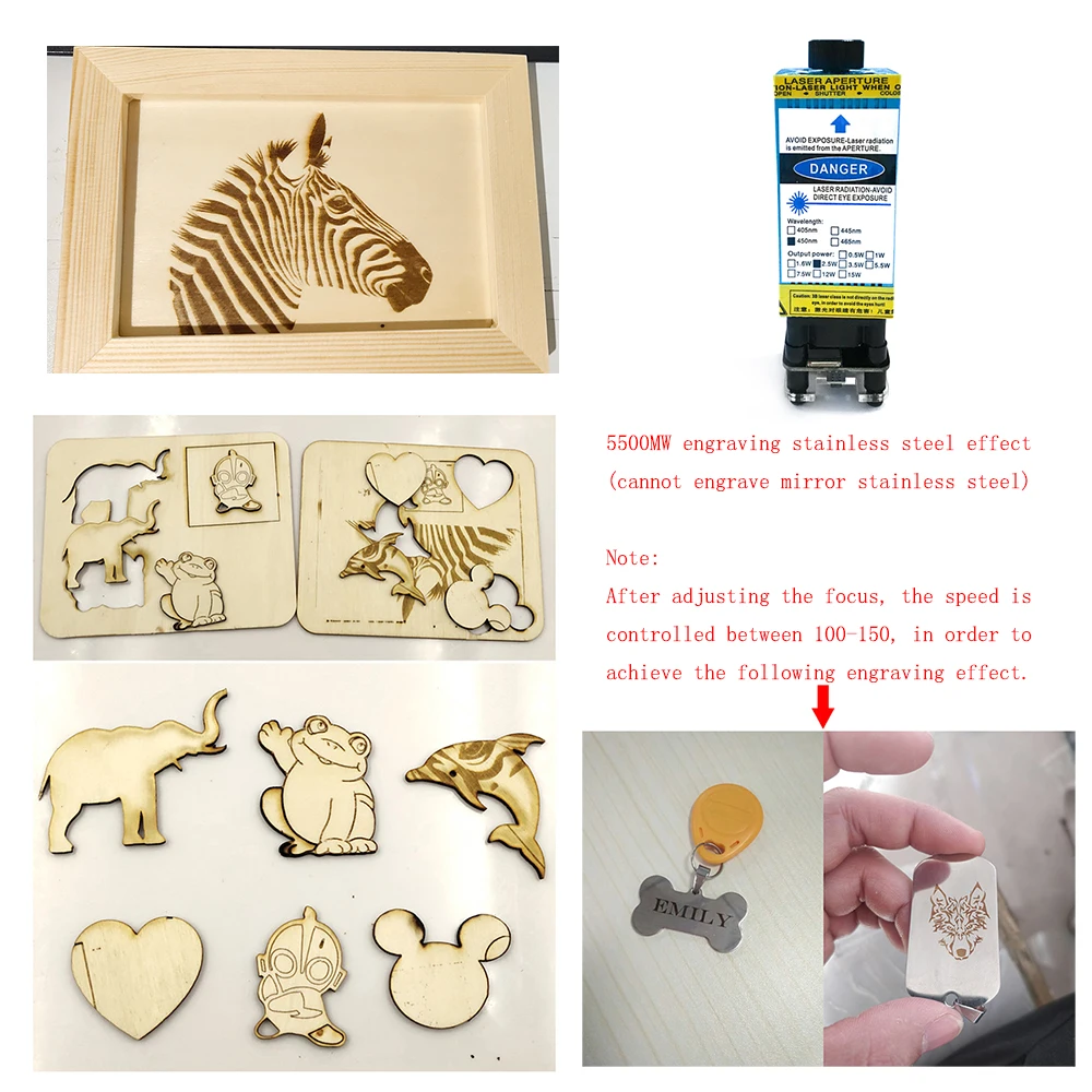 Upgraded Mini CNC3018 Laser Engraving Machine 5500mw 2500mw 500mw Wood Router PCB Milling DIY Mini Wood Carving Machine for DIY
Upgraded Mini CNC3018 Laser Engraving Machine 5500mw 2500mw 500mw Wood Router PCB Milling DIY Mini Wood Carving Machine for DIY