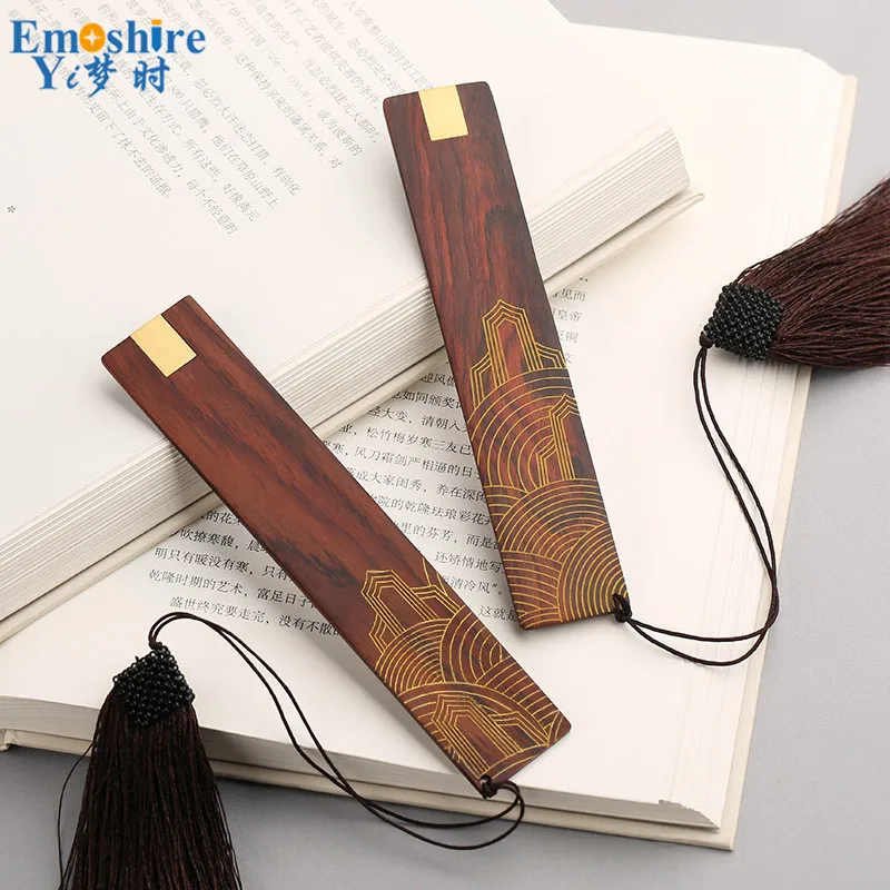 Retro Bookmarks Set Graduation Gift Ebony Wood Bookmarks Chinese Style Creative Gift Mahogany Bookmark Custom Logo M033
Retro Bookmarks Set Graduation Gift Ebony Wood Bookmarks Chinese Style Creative Gift Mahogany Bookmark Custom Logo M033