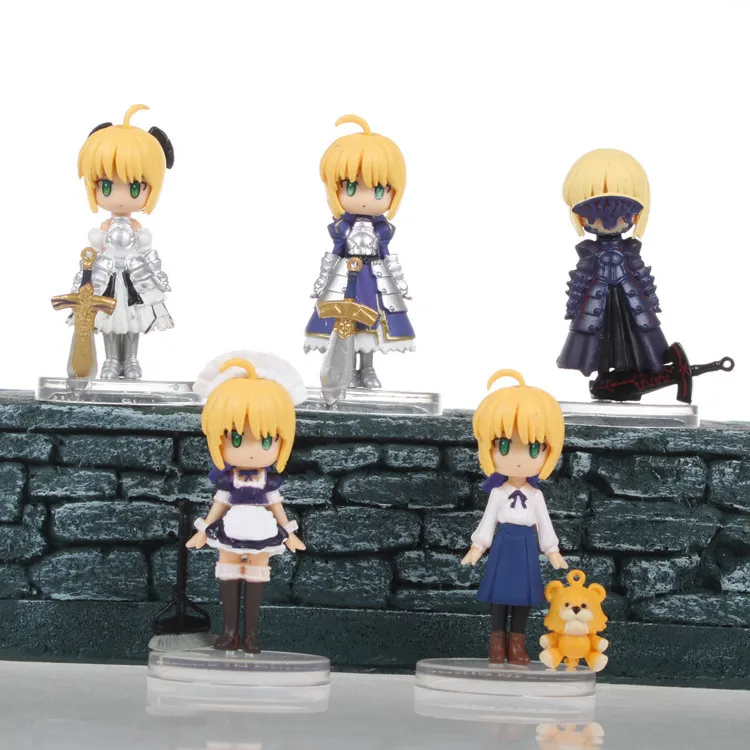 5 шт./компл. фигурки героев из ПВХ Fate Stay Night Saber Maid, коллекционные фигурки, игрушки для рождественского подарка, бесплатная доставка
5 шт./компл. фигурки героев из ПВХ Fate Stay Night Saber Maid, коллекционные фигурки, игрушки для рождественского подарка, бесплатная доставка