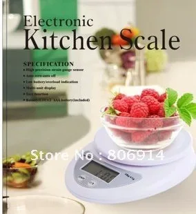 Бесплатная доставка цифровые кухонные весы 5000 г/1 г 5 кг x 1 г/унция/фунт. для