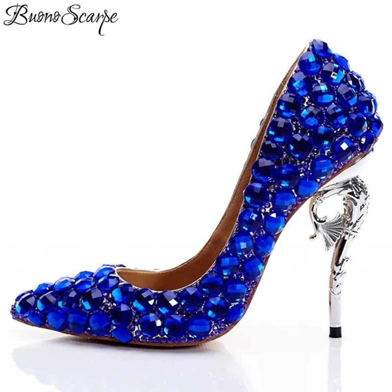 BuonoScarpe Sexy Women Pumps Bling Bling Bride Wedding Shoes Big Strass High Heel Pumps Pointed Toe Crystal Royal Party Heels
BuonoScarpe Sexy Women Pumps Bling Bling Bride Wedding Shoes Big Strass High Heel Pumps Pointed Toe Crystal Royal Party Heels