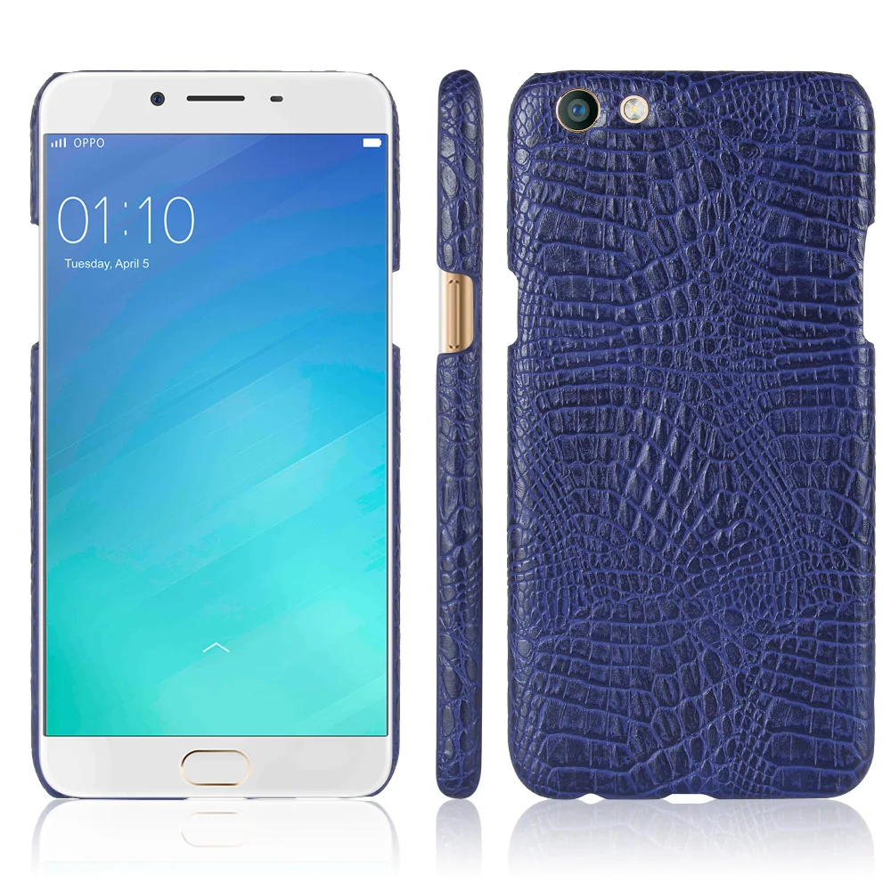 Крокодил Жесткий чехол для OPPO F3 A77 крокодил Чехол задней панели Роскошный кожаный