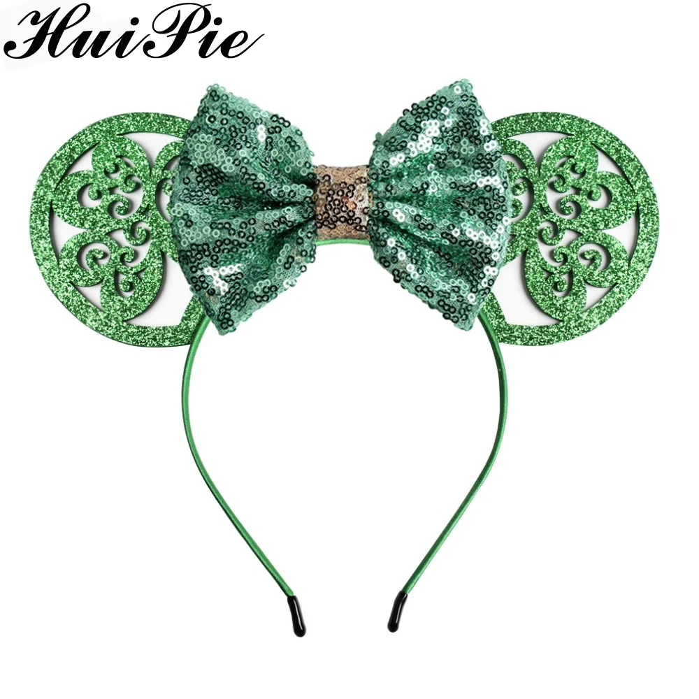 St Patrick's Day 5'' Glitter Sequin Bows Hairband 2020 Mouse Ears Hair Band For Girls Gift DIY Hair Accessories Women Bow
St Patrick's Day 5'' Glitter Sequin Bows Hairband 2020 Mouse Ears Hair Band For Girls Gift DIY Hair Accessories Women Bow