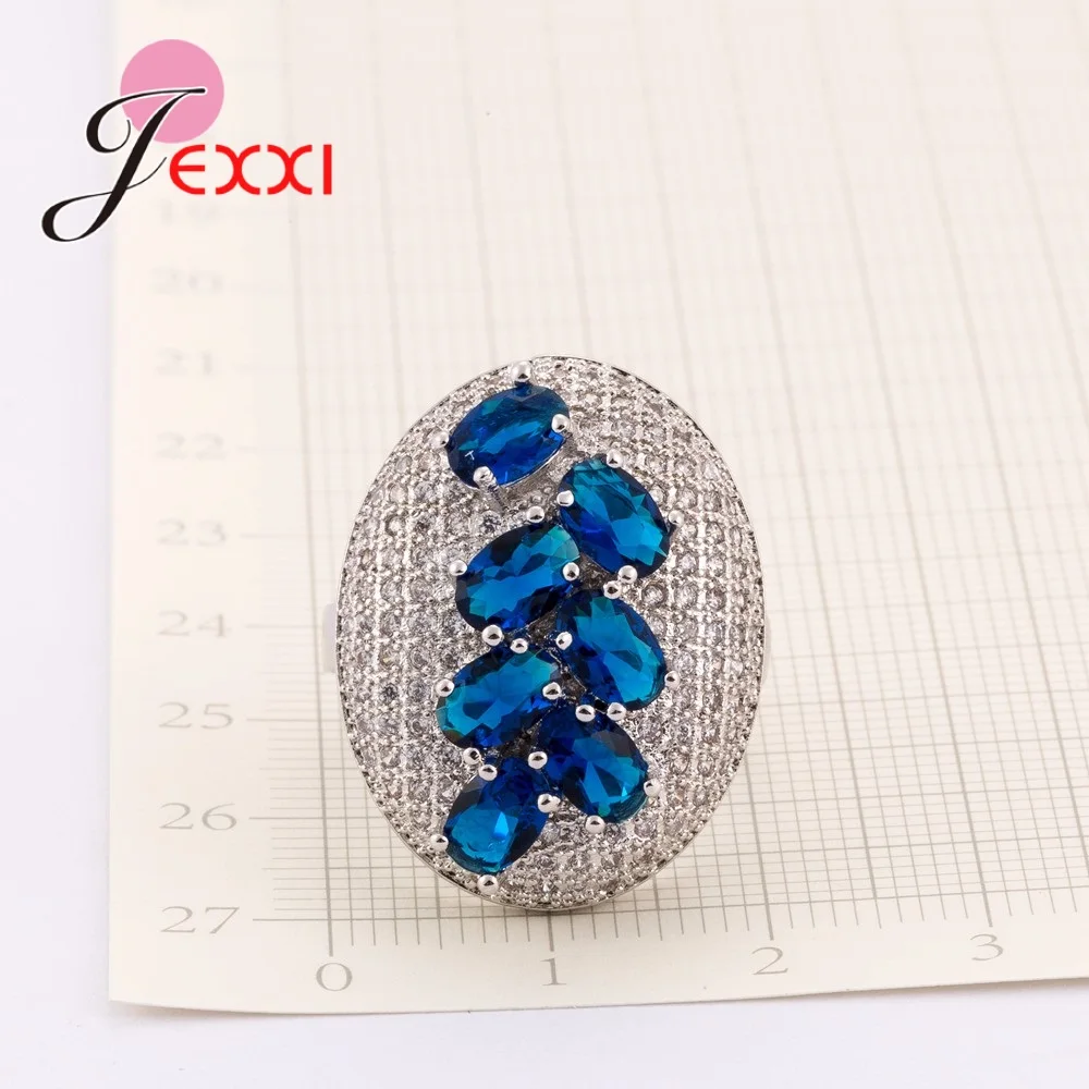 Luxury Rings Design Filled Sparkling Blue White CZ Crystal Wedding Rings For Women 925 Sterling Silver Top Grade Jewelry
Luxury Rings Design Filled Sparkling Blue White CZ Crystal Wedding Rings For Women 925 Sterling Silver Top Grade Jewelry