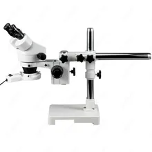 Стерео бум микроскоп AmScope поставляет 7X 45X Зум + кольцевой