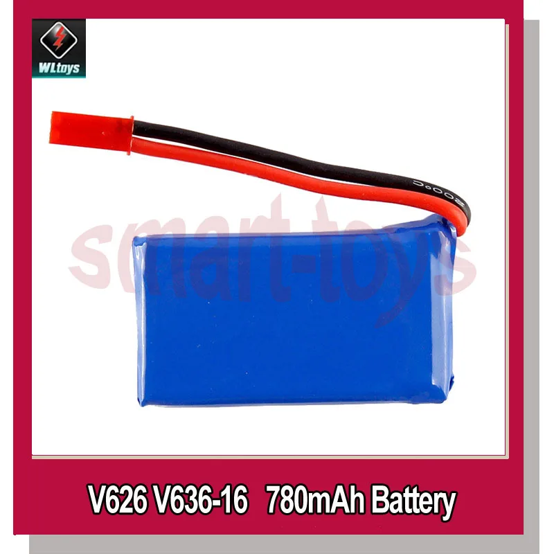 

V636-16 Battery 3.7V 780mAh for WLtoys V626 V636 JJRC V686G RC Quadcopter Spare Parts V686 Battery