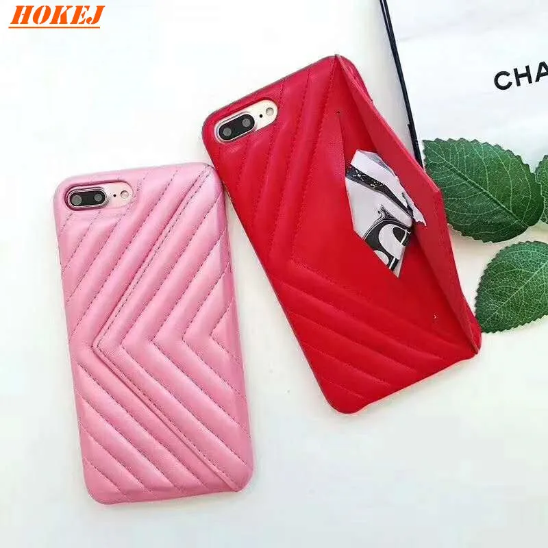 HOKEJ уникальный модный кожаный дизайн для iPhone 6 7 8 Plus с карманом карт X XS XR MaxKickstand
