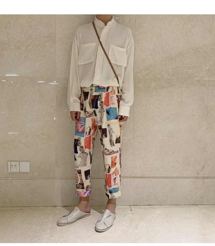 Creative Art Printing Pants Flowers Pant Men Summer Mixed Colors Matching Design Feelings Small Nine Points Pants Leisure
Creative Art Printing Pants Flowers Pant Men Summer Mixed Colors Matching Design Feelings Small Nine Points Pants Leisure
