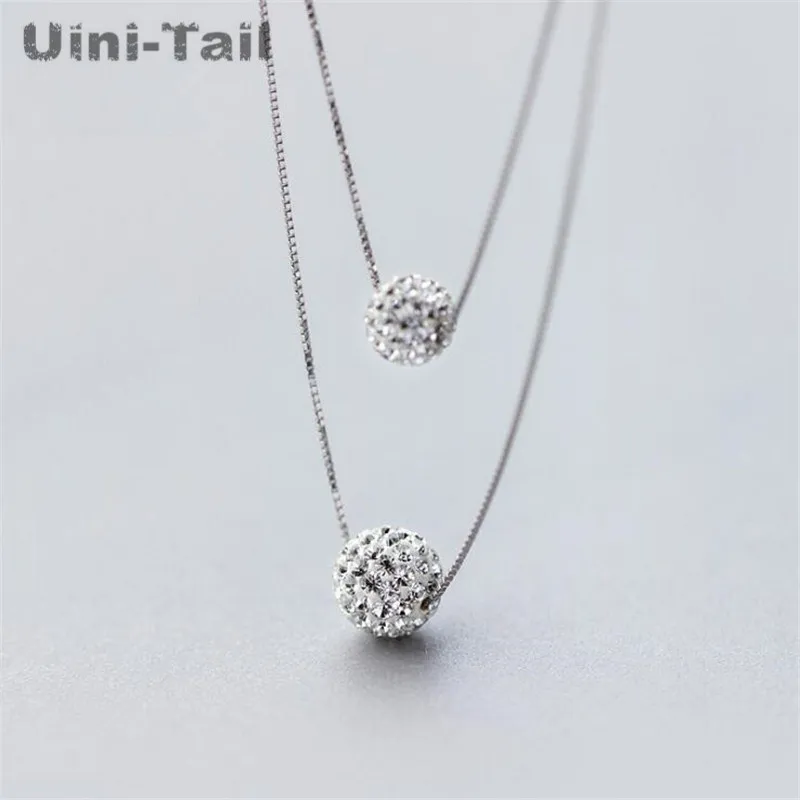 Ожерелье Uini-Tail, из стерлингового серебра 925 пробы, с двухслойным шариком, инкрустированное микро-инкрустацией, корейское простое модное юве...
Ожерелье Uini-Tail, из стерлингового серебра 925 пробы, с двухслойным шариком, инкрустированное микро-инкрустацией, корейское простое модное юве...