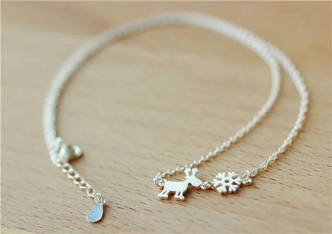 Drop Shipping 925 Sterling Silver Necklaces Deer Snowflake Pendants&Necklaces Jewelry Collar Colar de Plata
Drop Shipping 925 Sterling Silver Necklaces Deer Snowflake Pendants&Necklaces Jewelry Collar Colar de Plata