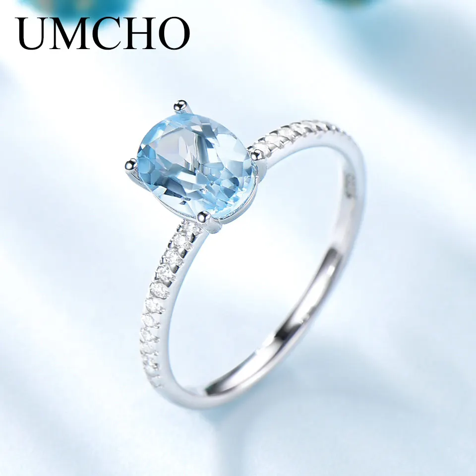 Кольцо UMCHO с овальным голубым топазом, ювелирные изделия из настоящего искусственного серебра, простые кольца с красочным драгоценным камн...
Кольцо UMCHO с овальным голубым топазом, ювелирные изделия из настоящего искусственного серебра, простые кольца с красочным драгоценным камн...