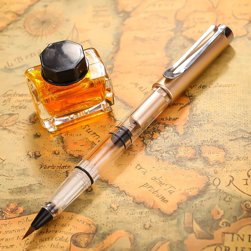 Gold Color Calligraphy Soft Hair Writing Brush Artist Painting Drawing Watercolor Fountain Pen School Office Supply Stationery
Gold Color Calligraphy Soft Hair Writing Brush Artist Painting Drawing Watercolor Fountain Pen School Office Supply Stationery