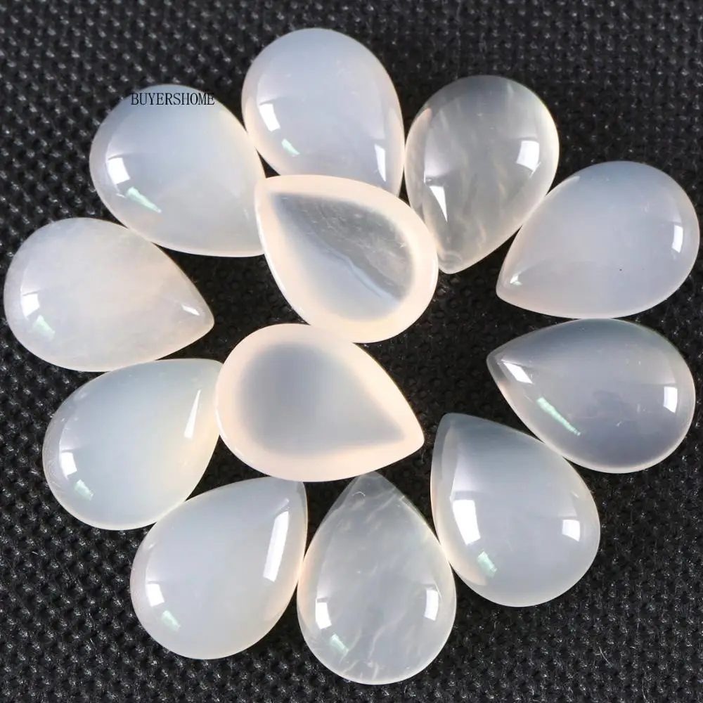 10Pcs 13x18MM Natural Stone White Onyx No Drilled Hole Water Drop Cabochon CAB Bead For DIY Jewelry Making Ring K809 
10Pcs 13x18MM Natural Stone White Onyx No Drilled Hole Water Drop Cabochon CAB Bead For DIY Jewelry Making Ring K809