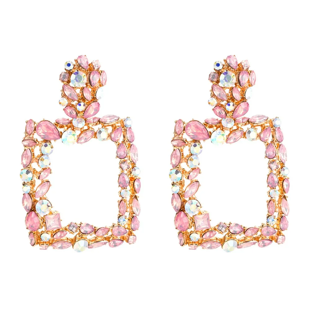 KMVEXO Vintage Metal Statement Earrings For Women 2020 New Pink Blue Crystal Fashion Drop Dangle Earrings Wedding Jewelry Gift
KMVEXO Vintage Metal Statement Earrings For Women 2020 New Pink Blue Crystal Fashion Drop Dangle Earrings Wedding Jewelry Gift