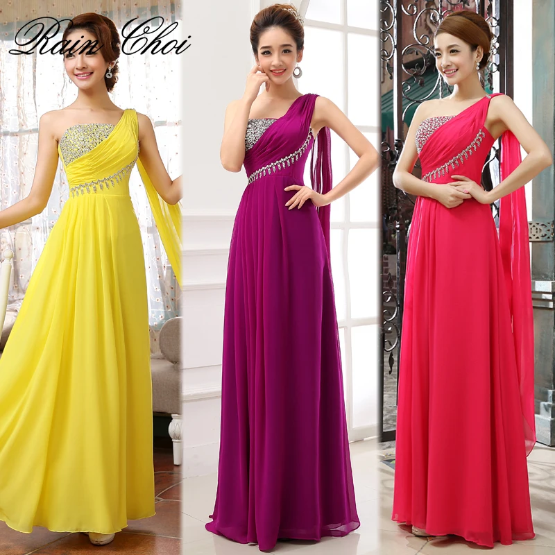 Long Evening Dresses 2022 A-Line One Shoulder Chiffon Formal Prom Evening Gowns Cheap vestido de noite
Long Evening Dresses 2022 A-Line One Shoulder Chiffon Formal Prom Evening Gowns Cheap vestido de noite
