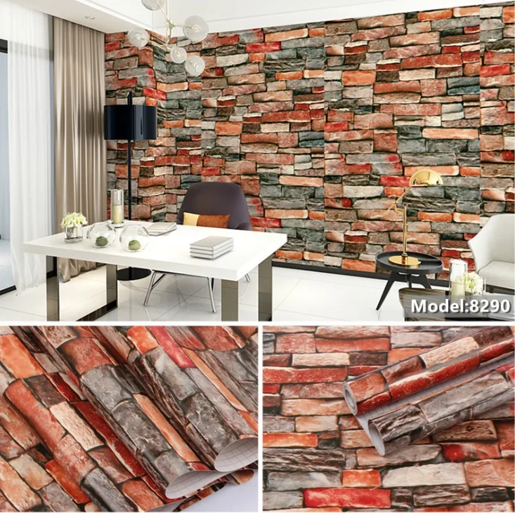 3D Brick pvc wall sticker wallpaper papel de parede 3d para sala wall decoration in size 0.45m*10m
3D Brick pvc wall sticker wallpaper papel de parede 3d para sala wall decoration in size 0.45m*10m