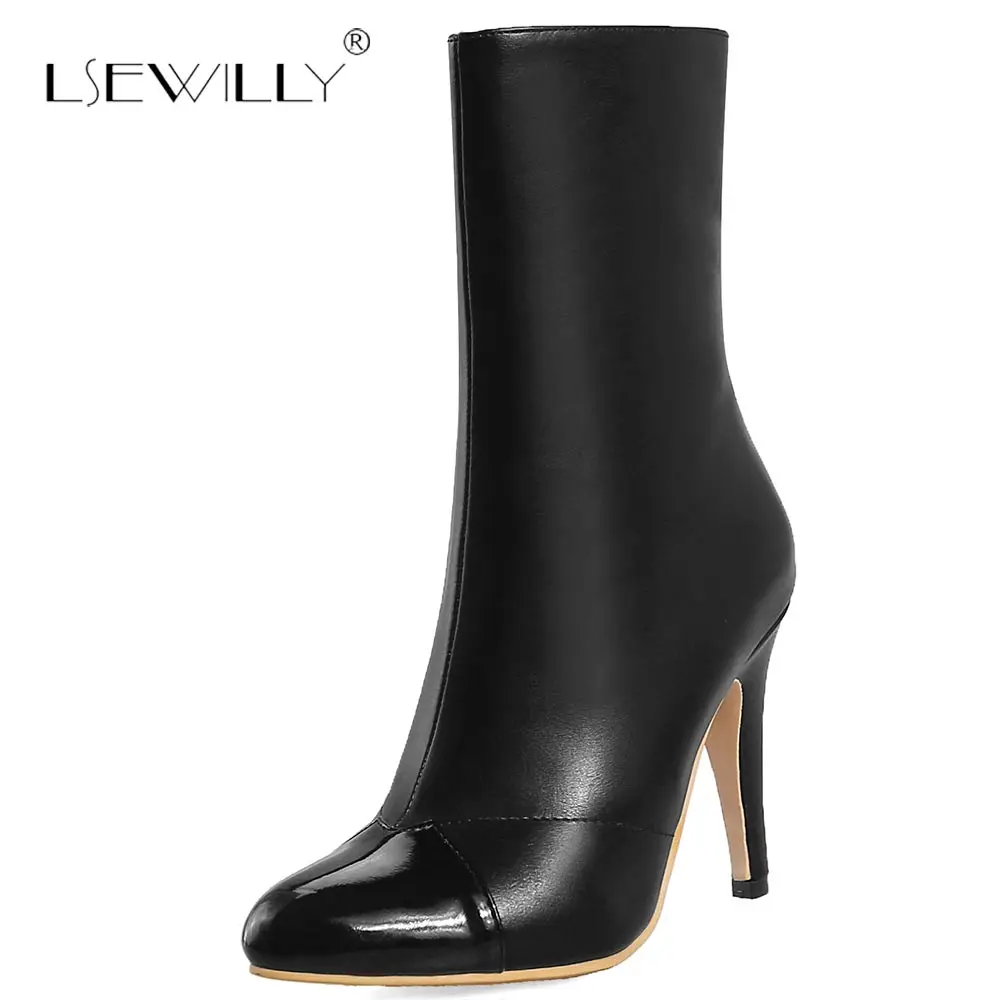 Lsewilly Women Ankle Boots Ladies Pointed Toe Female High Heels Boots Thin Heel shoes Zipper Sexy Shoes Women Size 28-52 S794
Lsewilly Women Ankle Boots Ladies Pointed Toe Female High Heels Boots Thin Heel shoes Zipper Sexy Shoes Women Size 28-52 S794