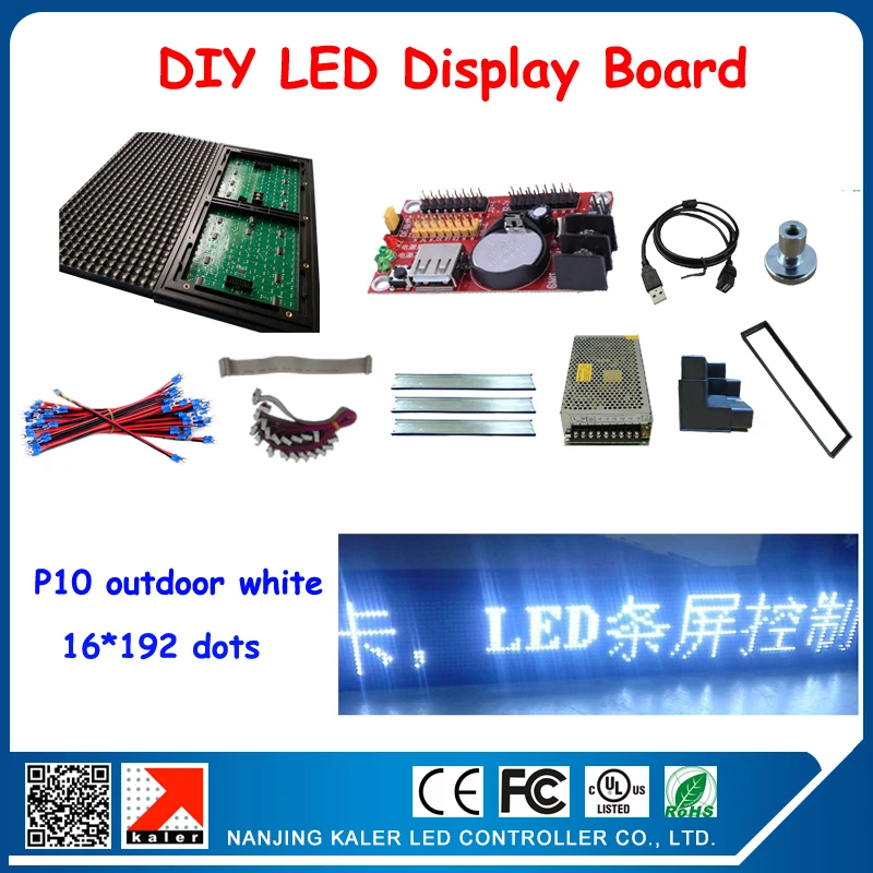 P10 white outdoor LED display screen unit board 16*192 pixels 24*200cm led signboard with all outdoor red led display components
P10 white outdoor LED display screen unit board 16*192 pixels 24*200cm led signboard with all outdoor red led display components