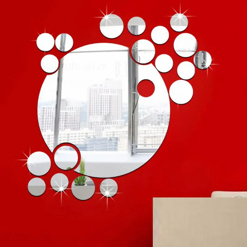 DIY Acrylic Art Sticker Mirror Circle Silver Mirror Wall Stickers Home Bedroom Office Decor Mural Decoration Wall Sticker
DIY Acrylic Art Sticker Mirror Circle Silver Mirror Wall Stickers Home Bedroom Office Decor Mural Decoration Wall Sticker