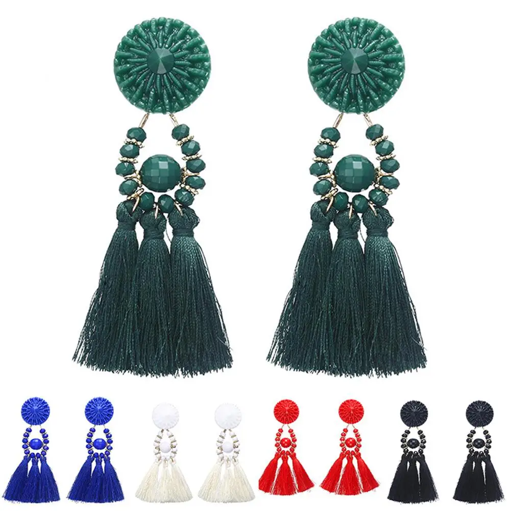 Vintage Ethnic Beaded Long Tassel Dangle Statement Earrings Women Jewelry Gift New
Vintage Ethnic Beaded Long Tassel Dangle Statement Earrings Women Jewelry Gift New