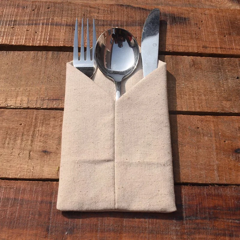 20pcs Rustic Wedding Table Silverware Holder Linen Burlap Cutlery Pockets Knife and Fork Pockets Country Wedding Centerpieces
20pcs Rustic Wedding Table Silverware Holder Linen Burlap Cutlery Pockets Knife and Fork Pockets Country Wedding Centerpieces