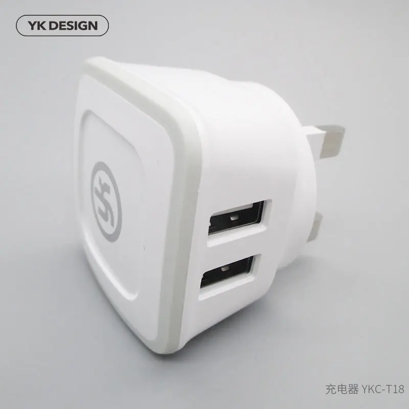 Зарядное устройство YK для iPhone, iPad, планшетов, двойное зарядное устройство USB, зарядное устройство с вилкой Стандарта Великобритании, портати...
Зарядное устройство YK для iPhone, iPad, планшетов, двойное зарядное устройство USB, зарядное устройство с вилкой Стандарта Великобритании, портати...