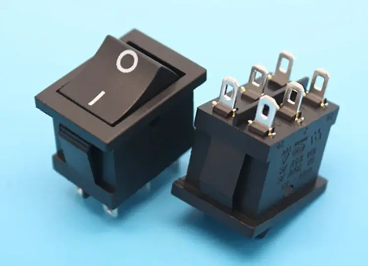 New 5PCS Ship type switch Black 6 pin 2 15*21mm ship shaped power switch copper pin 6Pin
New 5PCS Ship type switch Black 6 pin 2 15*21mm ship shaped power switch copper pin 6Pin