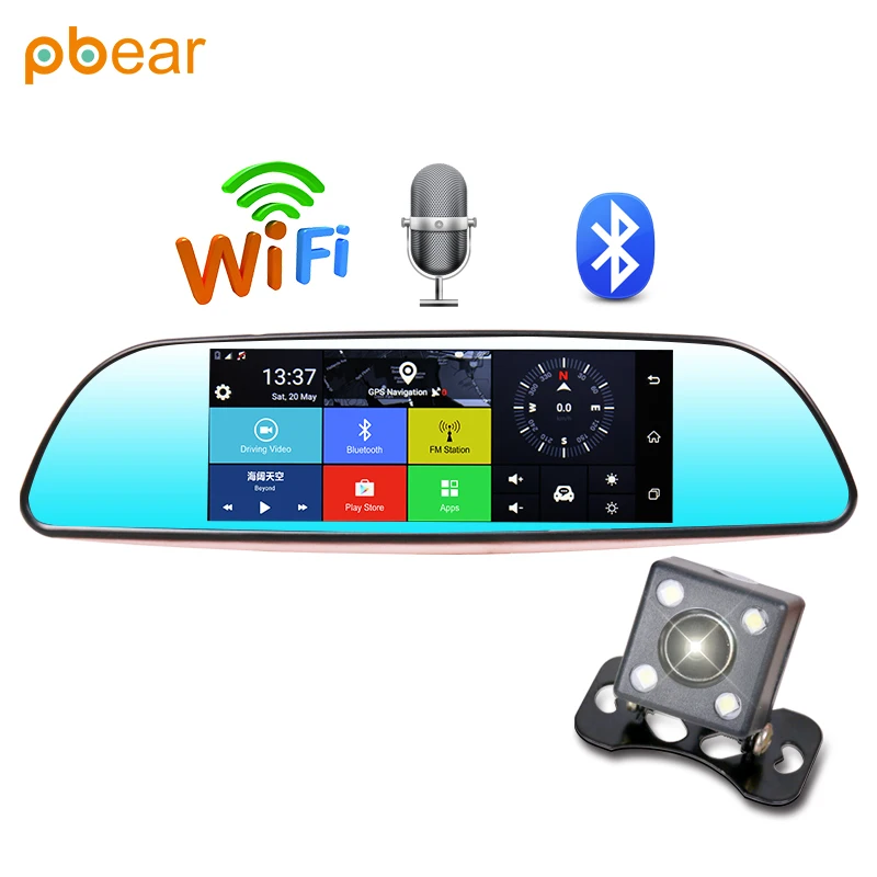 Новый 7 дюймов GPS Bluetooth Wi Fi Connect голос умный Вождение рекордер с плеер