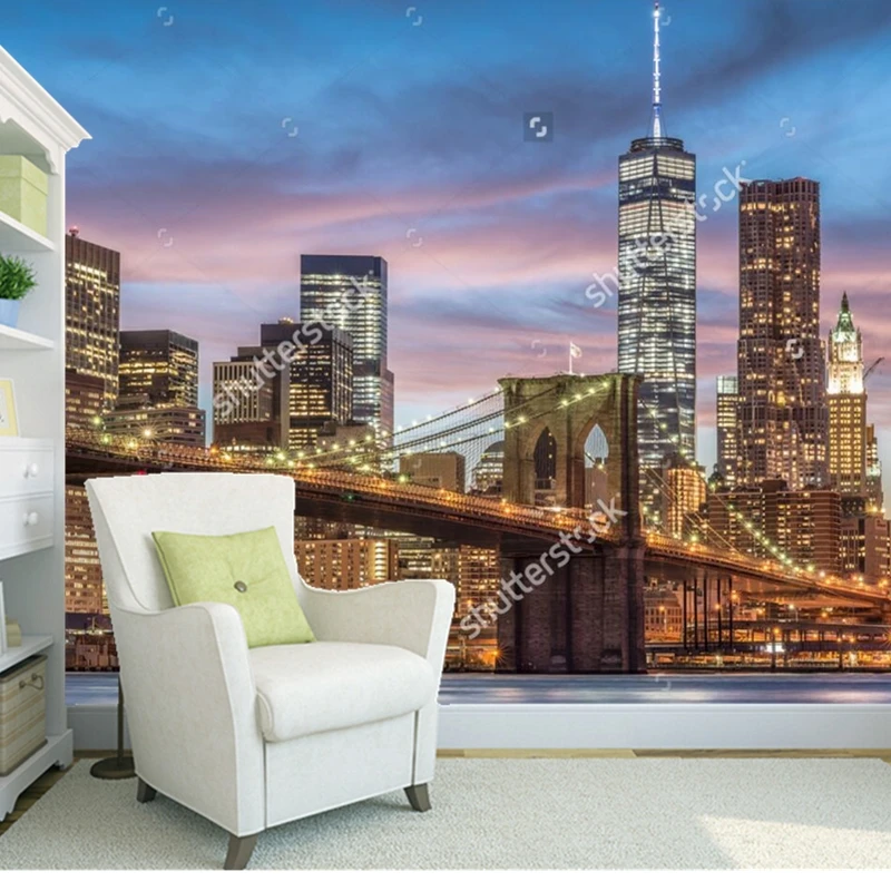 Custom landscape wallpaper,Brooklyn Bridge,3D photo mural for living room bedroom restaurant background wall wallpaper
Custom landscape wallpaper,Brooklyn Bridge,3D photo mural for living room bedroom restaurant background wall wallpaper
