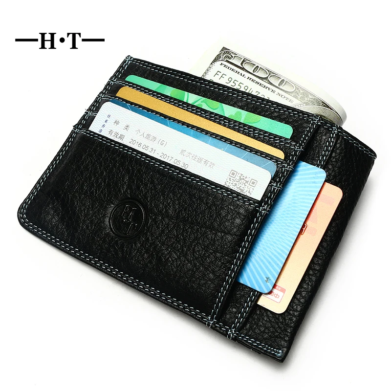 HT Luxury Real Genuine Cow Leather Men Slim Minimalist Wallet Mini ID Credit Card Holder Man Small Case Bag Money Purse Pocket
HT Luxury Real Genuine Cow Leather Men Slim Minimalist Wallet Mini ID Credit Card Holder Man Small Case Bag Money Purse Pocket