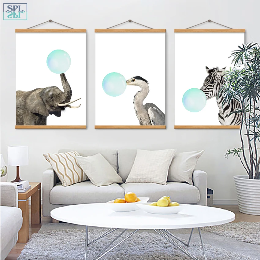SPLSPL Modern Minimalist Creative Home Decor Picture Animal Blowing Balloon Cute Cartoon Canvas Print Wall Poster Painting
SPLSPL Modern Minimalist Creative Home Decor Picture Animal Blowing Balloon Cute Cartoon Canvas Print Wall Poster Painting