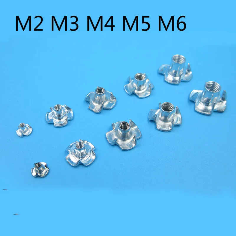 20PC Four Claws Nut Speaker Nut M2 M3 M4 M5 M6 T-nut Blind Pronged Tee Nuts for RC Boats Model DIY Accessories
20PC Four Claws Nut Speaker Nut M2 M3 M4 M5 M6 T-nut Blind Pronged Tee Nuts for RC Boats Model DIY Accessories