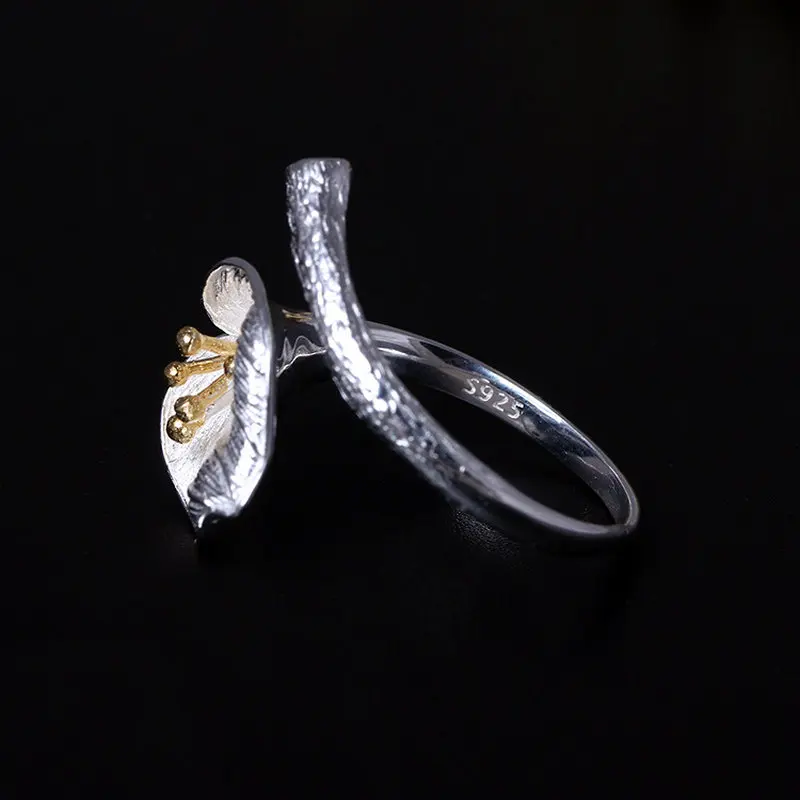 Sinzry NEW 925 sterling silver originally design open end adjustable calla flower rings creative lady fine jewelry
Sinzry NEW 925 sterling silver originally design open end adjustable calla flower rings creative lady fine jewelry