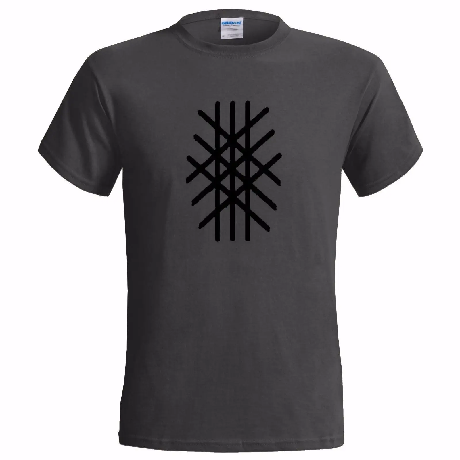 

Mens 2019 New Tee Shirts Printing Web of Wyrd Symbol of Fate Mens T Shirt Skulds Net Saxon Norse Viking Life Tree Cool Shirts