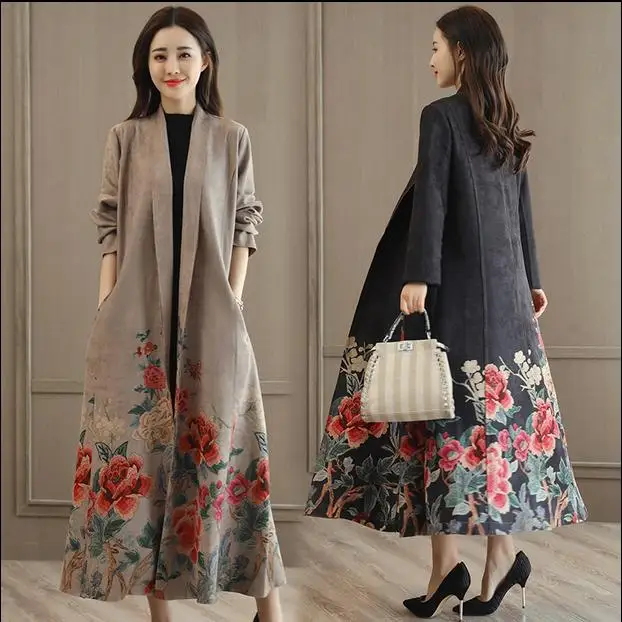 2019 Windbreaker Women Spring Autumn Printing Fashion Trend Coat with Belt Plus Size 3XL Women Trench
2019 Windbreaker Women Spring Autumn Printing Fashion Trend Coat with Belt Plus Size 3XL Women Trench