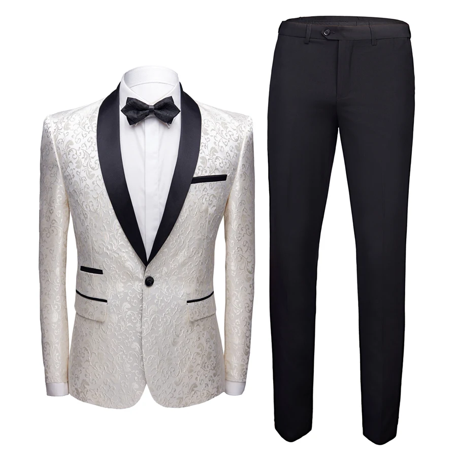 High-end Men 2Piece Sets Classic Men White Jacquard Suit Jacket and Pants ,2019 New Slim Fit Men Wedding Suits
High-end Men 2Piece Sets Classic Men White Jacquard Suit Jacket and Pants ,2019 New Slim Fit Men Wedding Suits