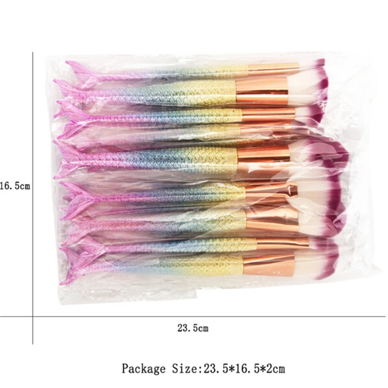 6/15pcs Mermaid Makeup Brushes Set Eyeshadow Eyeliner Blush Blending Contour Foundation Cosmetic Beauty Make Up Brush Tools Kit
6/15pcs Mermaid Makeup Brushes Set Eyeshadow Eyeliner Blush Blending Contour Foundation Cosmetic Beauty Make Up Brush Tools Kit